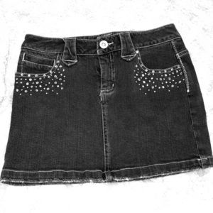 Limited Too Black Denim Jean Skirt